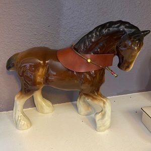 Vintage porcelain Draft horse figurine